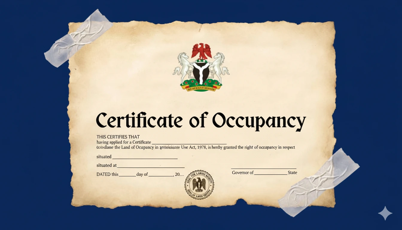 Land titles and documentation: Certificate of Occupancy (C/O)